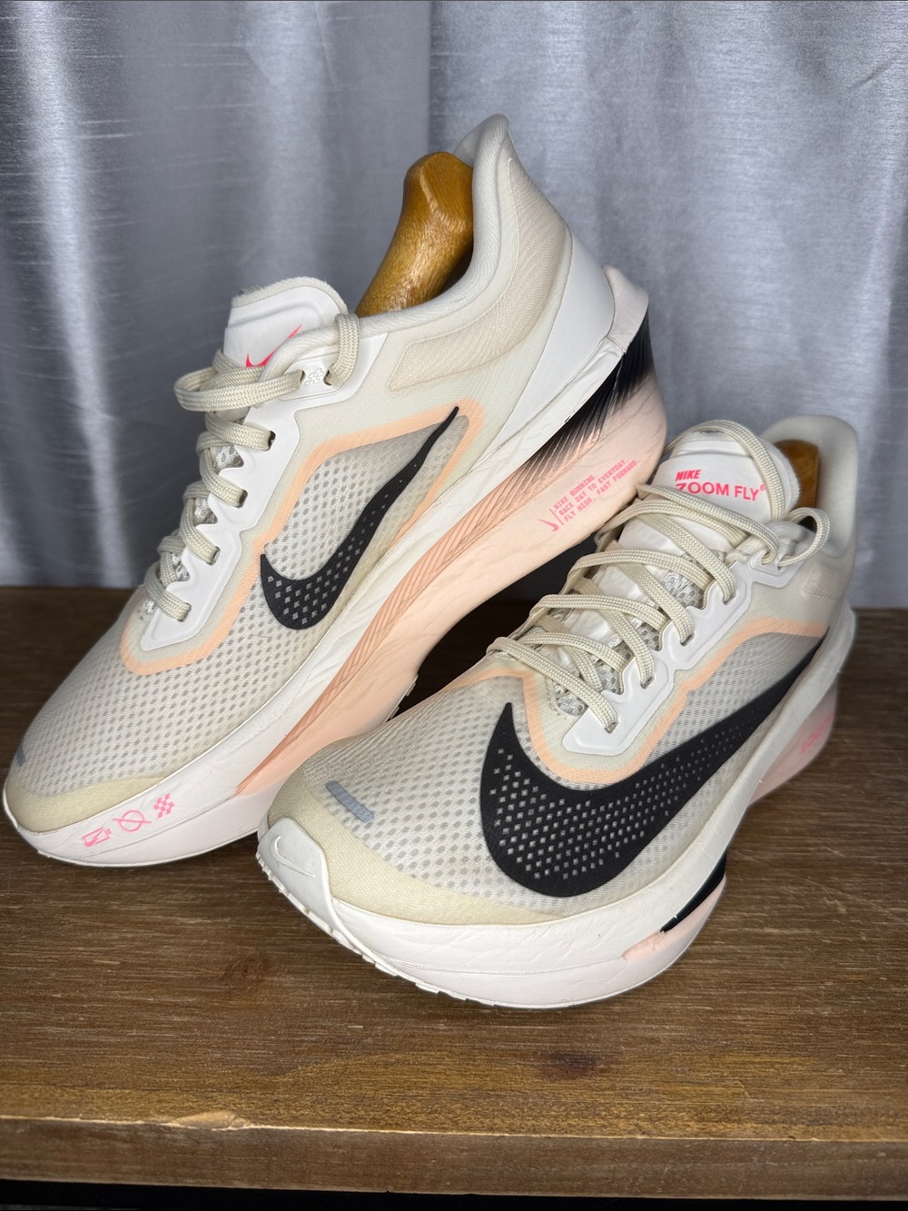 Nike Zoom Fly 6 ZoomX Pale Ivory Crimson Women’s 9.5 FlyPlate Running Training